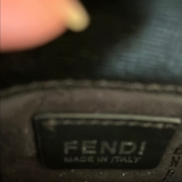 Fendi chain wallet 7 x 5 inches and half barely used  Studded  Bag with Fur - Picture 7 of 10